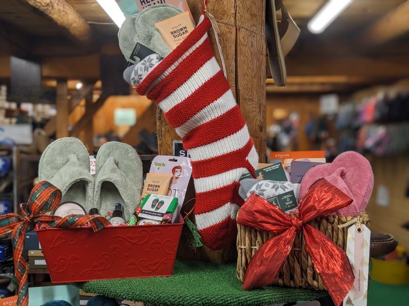 Pedi spa baskets at Log Cabin Shoes. CANDI JONETH/Boothbay Register