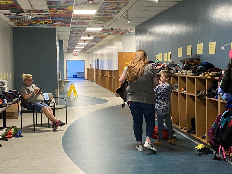 Free clothing was available for students and their families. ISABELLE CURTIS/Boothbay Register