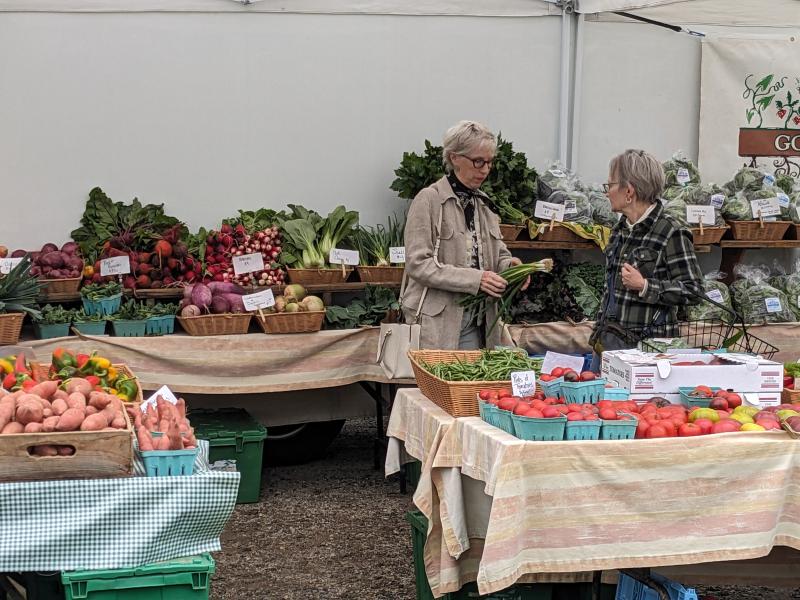 CANDI JONETH/Boothbay Register Boothbay Farmer's Market. CANDI JONETH/Boothbay Register