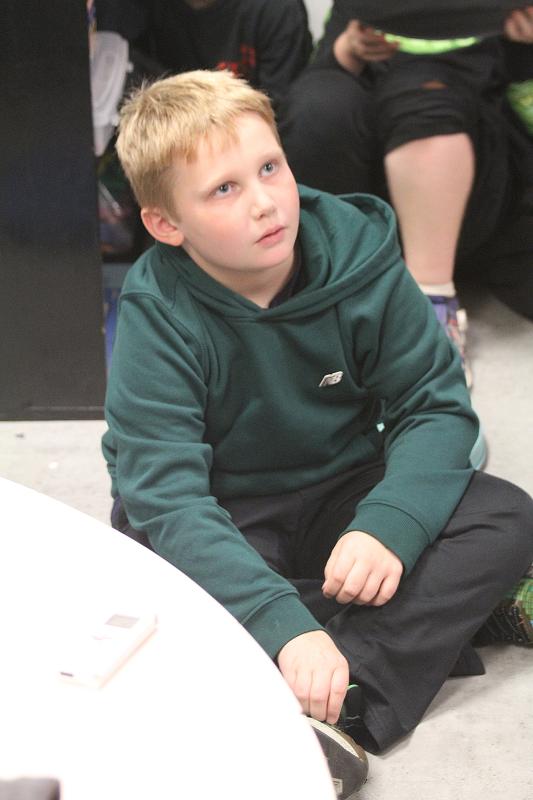 Wyatt Carver. STEVE EDWARDS/Boothbay Register "I like the turkey, green beans and mashed potatoes." - Wyatt Carver. STEVE EDWARDS/Boothbay Register
