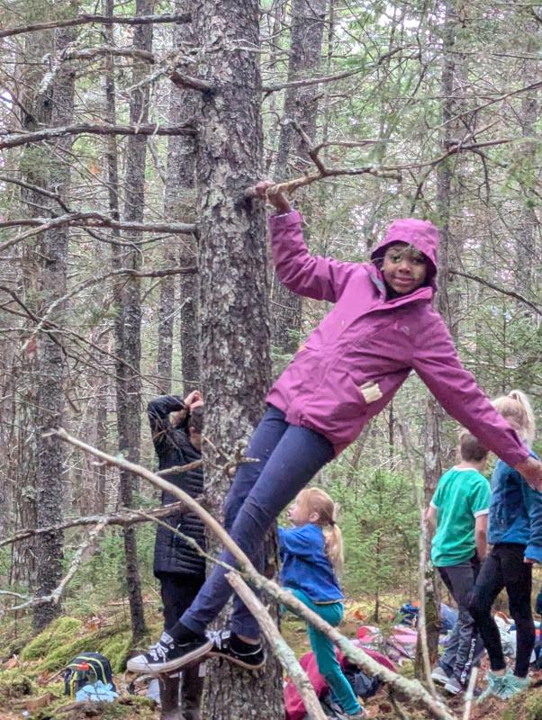 BRES fifth grader Clara Mundy at a Hearty Roots pop up camp. Courtesy of Erin Quinley BRES fifth grader Clara Mundy at a Hearty Roots pop up camp. Courtesy of Erin Quinley