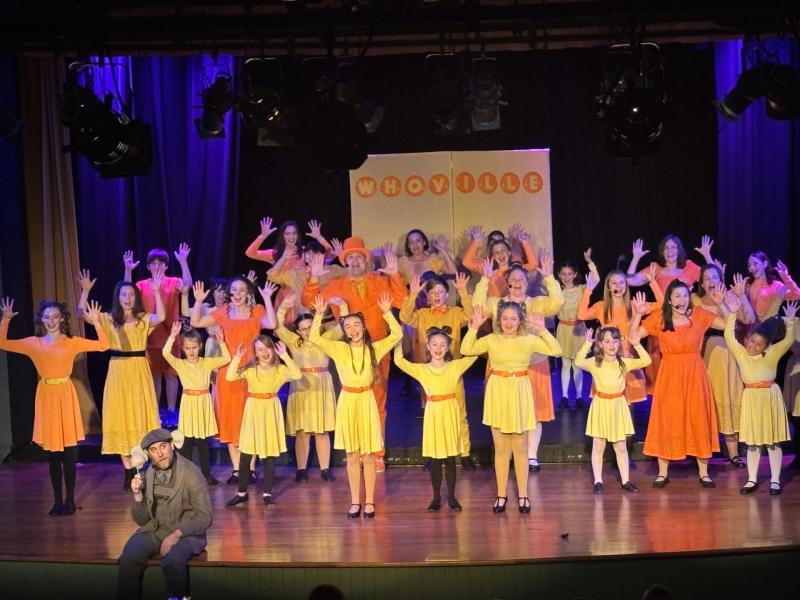 One of the big dance numbers in "Seussical the Musical" presented by the Y Arts Community Players March 28-30. LISA KRISTOFF/Boothbay Register One of the big dance numbers in "Seussical the Musical" presented by the Y Arts Community Players March 28-30. LISA KRISTOFF/Boothbay Register