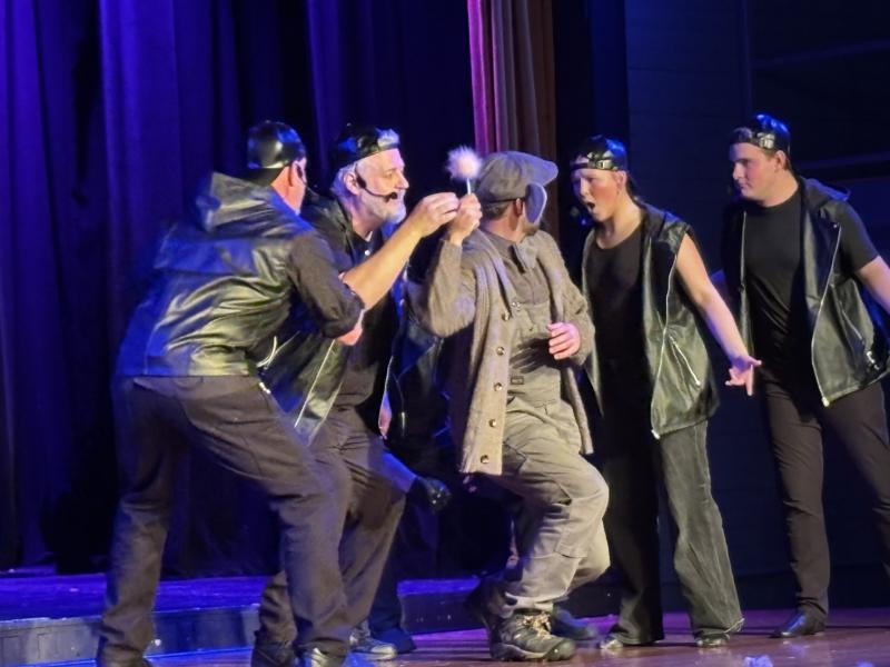 The Wickersham Brothers torment Horton by threatening to snatch the Who puff. LISA KRISTOFF/Boothbay Register The Wickersham Brothers torment Horton as they prepare to snatch the Who puff. LISA KRISTOFF/Boothbay Register