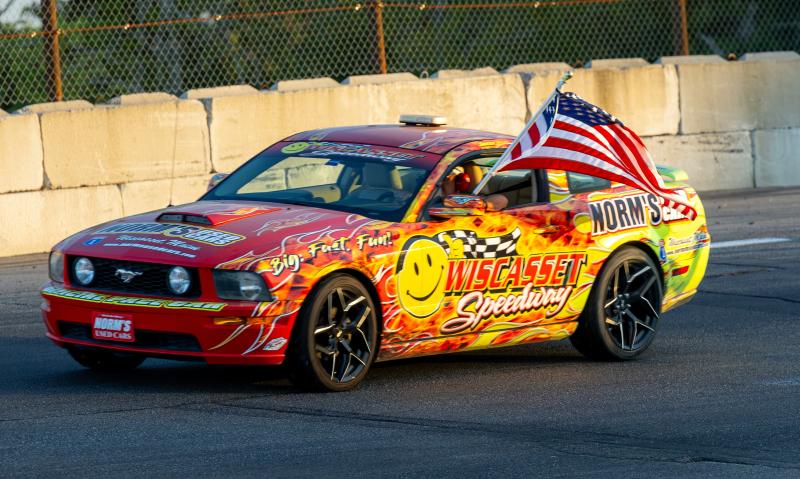 The official Wiscasset Speedway pace car takes to the track for the 2024 Boss Hogg 150. Jasen Dickey Photography The official Wiscasset Speedway pace car takes to the track for the 2024 Boss Hogg 150. Jasen Dickey Photography