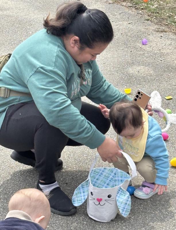Tiny ones on their first egg hunt. LISA KRISTOFF/Boothbay Register LISA KRISTOFF/Boothbay Register