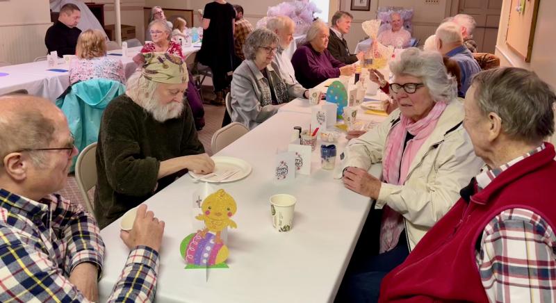 East Boothbay United Methodist Church hosted a Palm Sunday brunch April 13 prior to the church service. Courtesy photo basket2