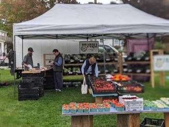 CANDI JONETH/Boothbay Register Boothbay Farmer's Market. CANDI JONETH/Boothbay Register