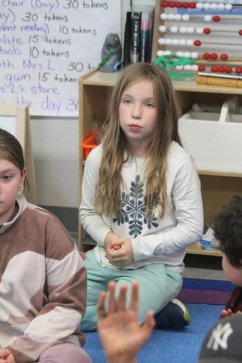 "I am thankful for my family ... and we should appreciate what we have and what we can't have." - Olivia Powell. STEVE EDWARDS/Boothbay Register "I am thankful for my family ... and we should appreciate what we have and what we can't have."Olivia Powell. STEVE EDWARDS/Boothbay Register