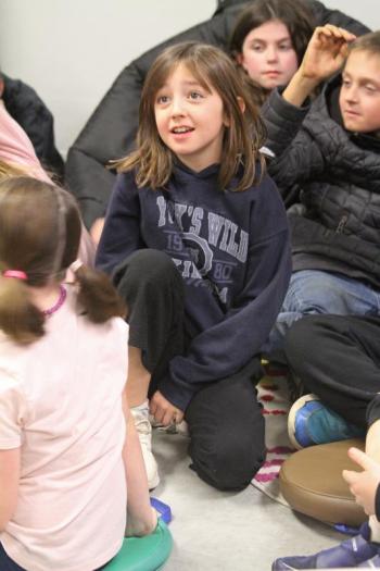 Arrayah Petersen. STEVE EDWARDS/Boothbay Register "My favorite part is my stepdad's stuffing - it's the best! No one knows what's in it. It's a secret." Arrayah Petersen. STEVE EDWARDS/Boothbay Register