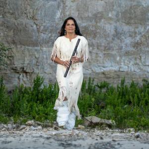 Walking with flute