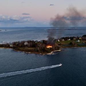 Squirrel Island fire. David Kynor photo